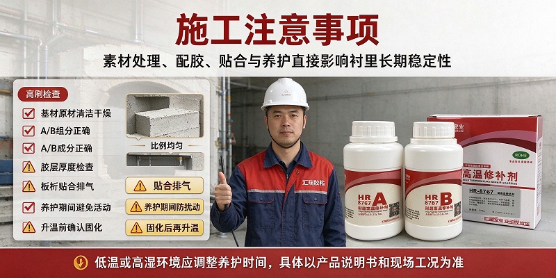 工业炉窑保温衬里粘接方案 HR-8767无机高温胶应用指南