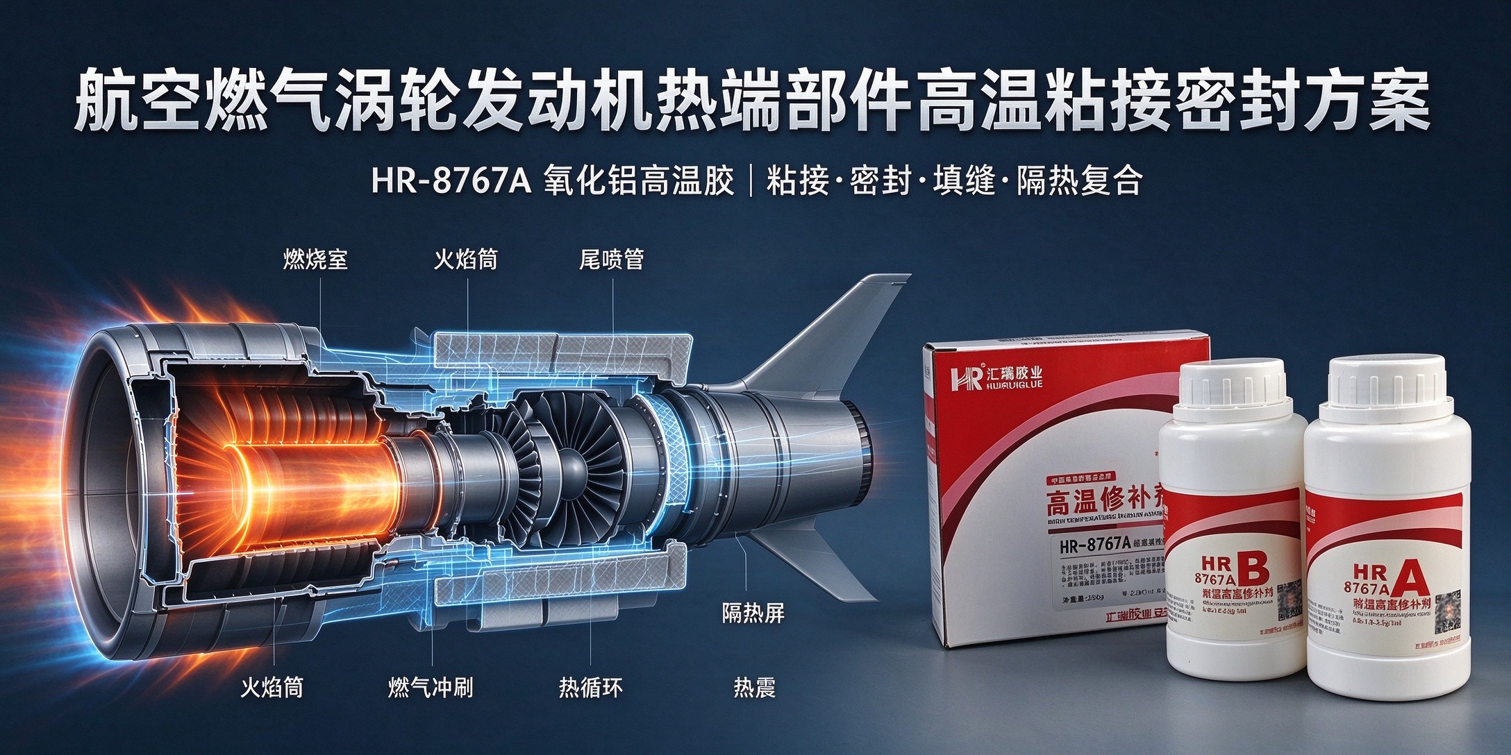 航发热端部件高温粘接密封方案
