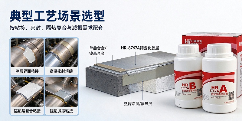航空燃气涡轮发动机热端部件高温粘接密封胶粘剂解决方案