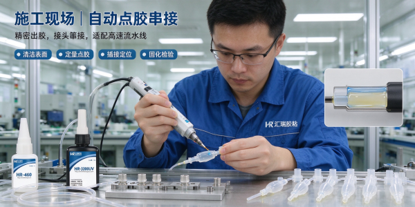 输注类医用耗材胶粘剂 输液器留置针套接粘接方案